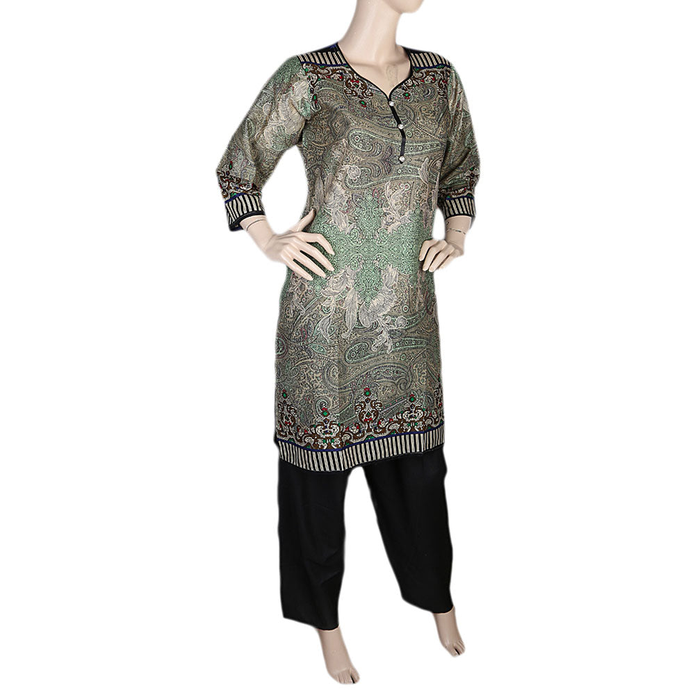 Women's Printed Lawn 2 Pcs Stitched Suit - Multi, Women's Fashion, Chase Value, Chase Value