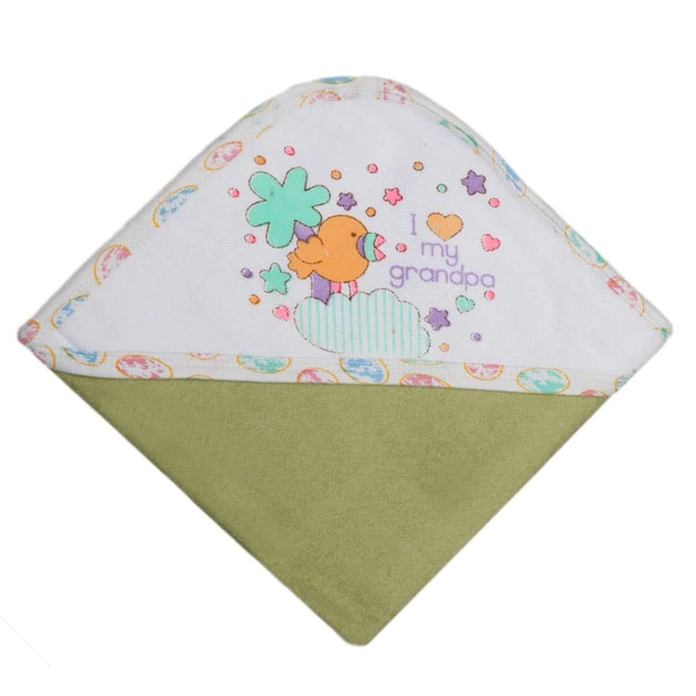 Newborn Baby Bath Towel -  Green, Kids, Bath Accessories, Chase Value, Chase Value
