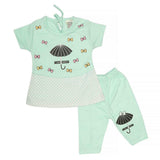 Newborn Girls Suit 2Pcs - Green, Kids, NB Girls Sets And Suits, Chase Value, Chase Value