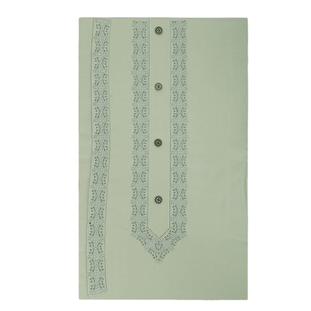 Men's Mashriq Embroidered Un-Stitched Suit - Green, Men, Unstitched Fabric, Chase Value, Chase Value