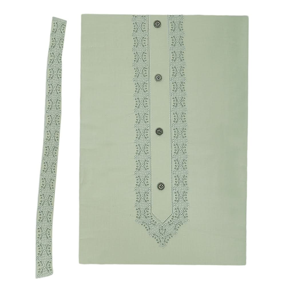 Men's Mashriq Embroidered Un-Stitched Suit - Green, Men, Unstitched Fabric, Chase Value, Chase Value