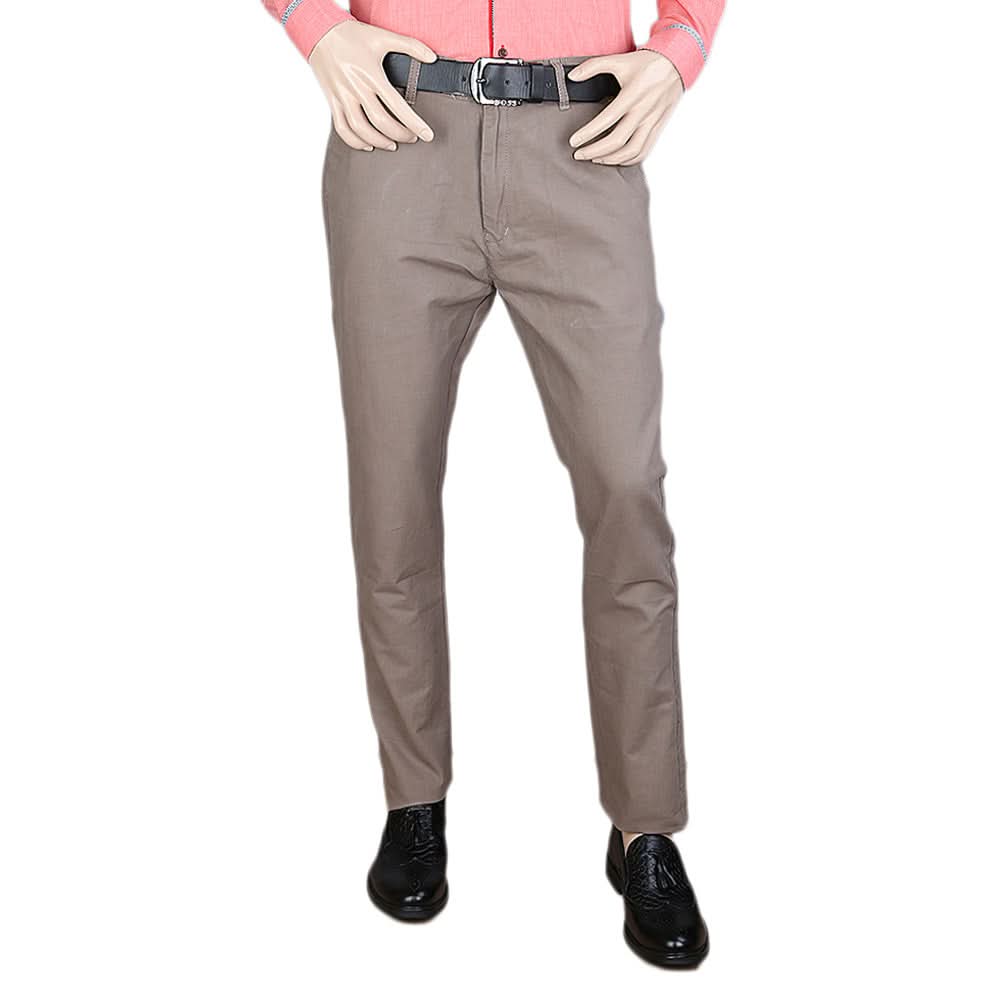 Men's Cotton Chino Pant - Grey, Men, Casual Pants And Jeans, Chase Value, Chase Value