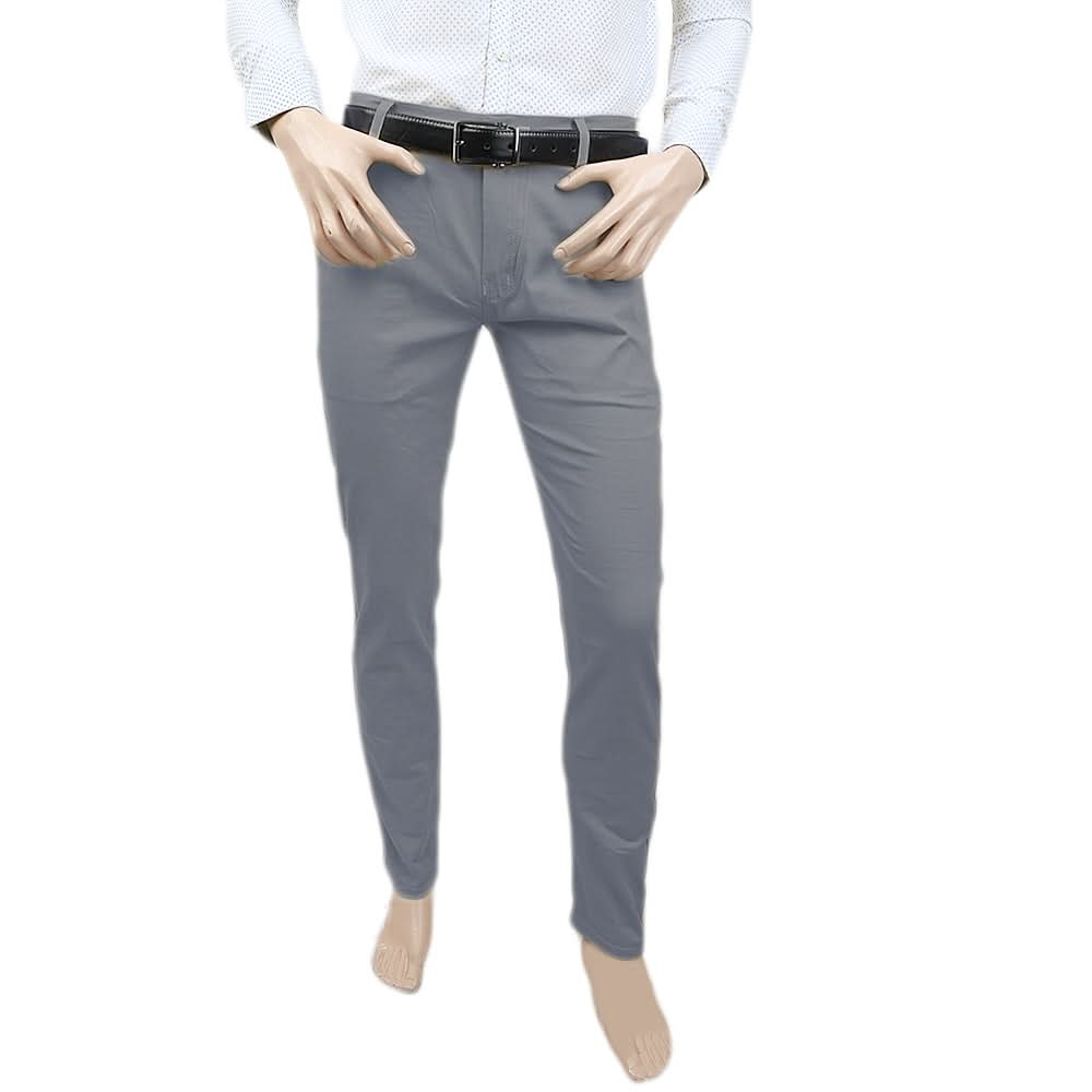 Men's Cotton Chino Pant - Grey, Men, Casual Pants And Jeans, Chase Value, Chase Value