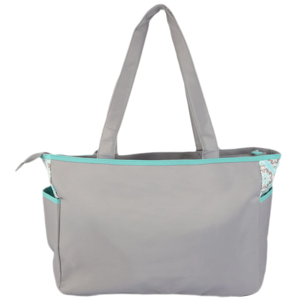 NewBorn Baby Bag 2 Pcs - Grey Cyan, Kids, Maternity Bag (Diaper Bag), Chase Value, Chase Value
