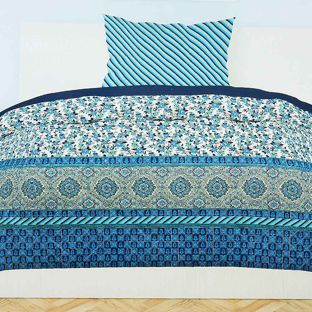 Printed Percale Finish Single Bed Sheet Set 2 pcs - Multi, Home & Lifestyle, Single Bed Sheet, Chase Value, Chase Value