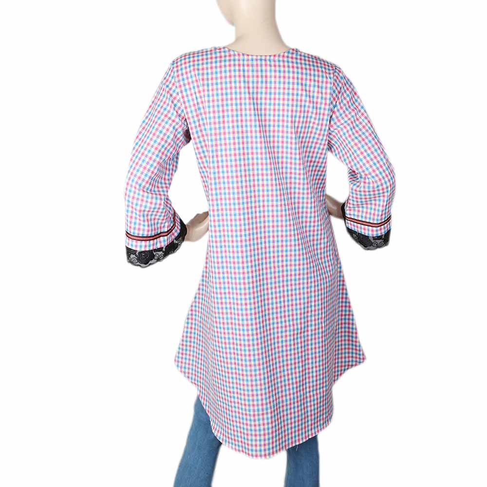 Women's Embroidered Kurti - Pink, Women, Ready Kurtis, Chase Value, Chase Value