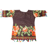 Girls Lawn Printed Kurti - Coffee, Kids, Girls Kurti, Chase Value, Chase Value