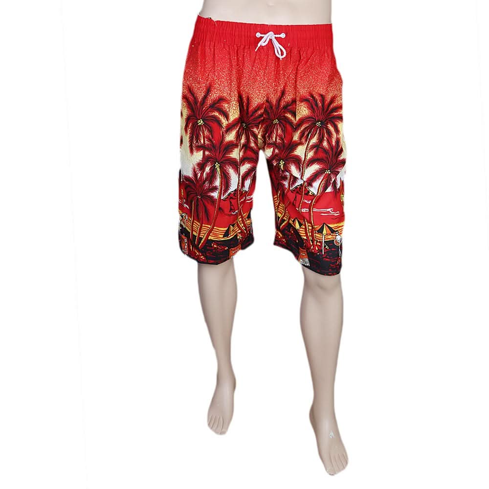 Men's Beach Short - Red, Men, Shorts, Chase Value, Chase Value