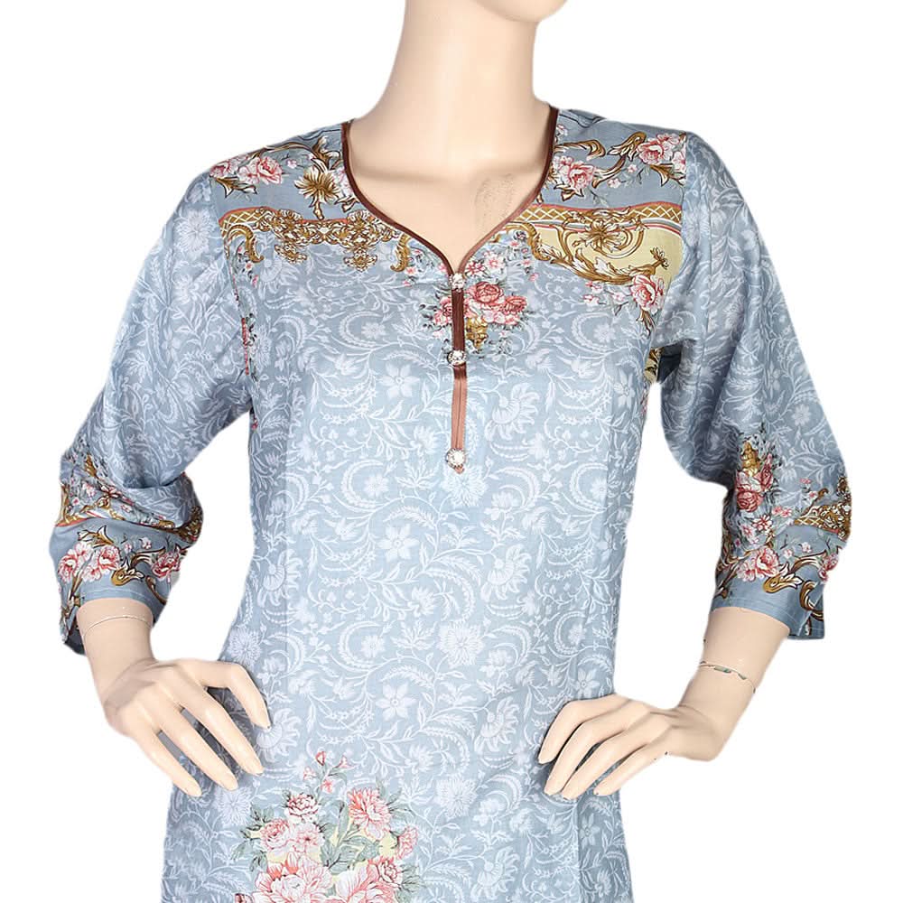 Women's Printed Lawn 2 Pcs Stitched Suit - Multi, Women, Shalwar Suits, Chase Value, Chase Value
