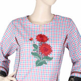 Women's Embroidered Kurti - Pink, Women, Ready Kurtis, Chase Value, Chase Value