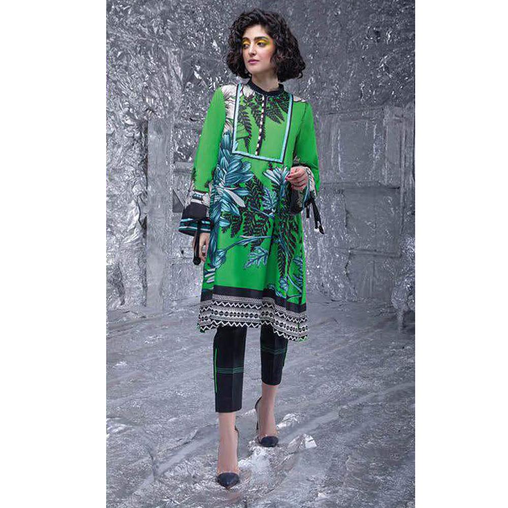 Sapphire 1Pcs Un-Stitched Shirt Pop Vol 2 - Hoyam, Women, Unstitched Kurti, Sapphire, Chase Value