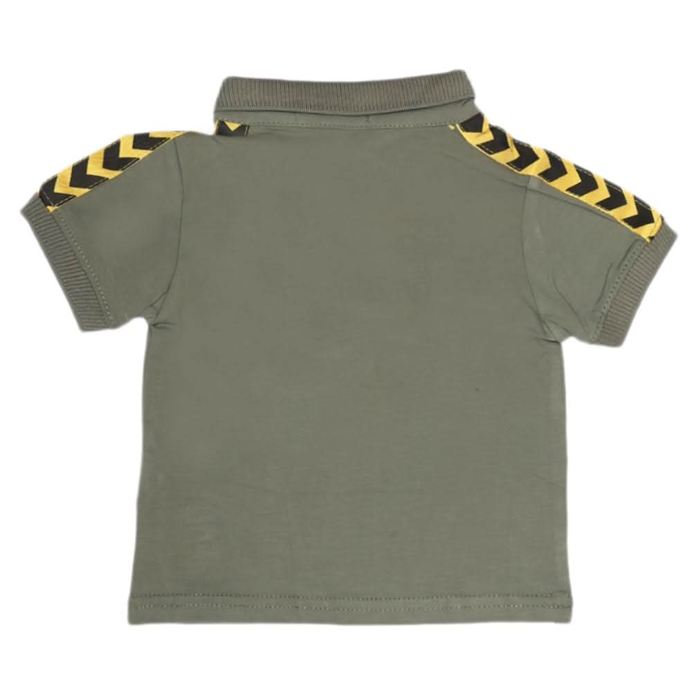 Boys Half Sleeves Polo T-Shirt - Green, Kids, Boys T-Shirts, Chase Value, Chase Value