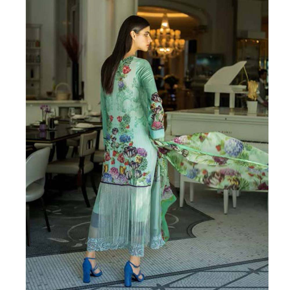 Honey Waqar Luxury Embroidered Lawn 3 Piece Un-Stitched Suit - A11, Women, 3Pcs Shalwar Suit, Regalia Textiles, Chase Value