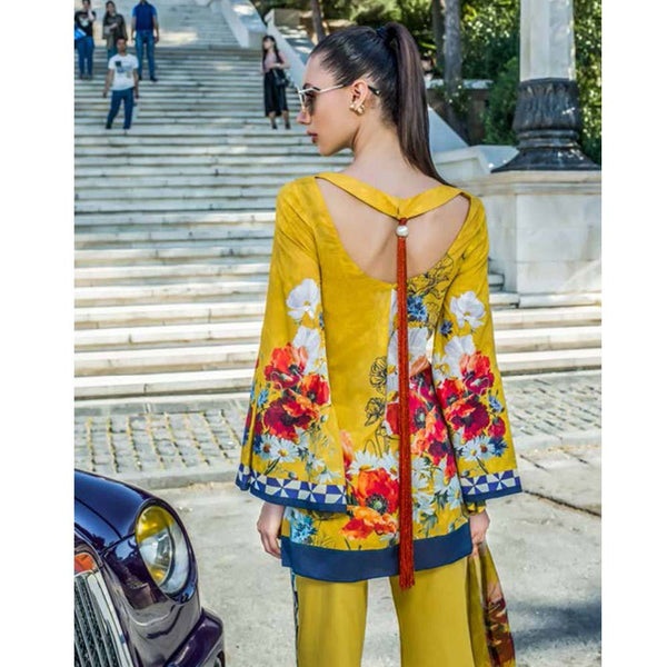 Honey Waqar Luxury Embroidered Lawn 3 Piece Un-Stitched Suit - B12, Women, 3Pcs Shalwar Suit, Regalia Textiles, Chase Value