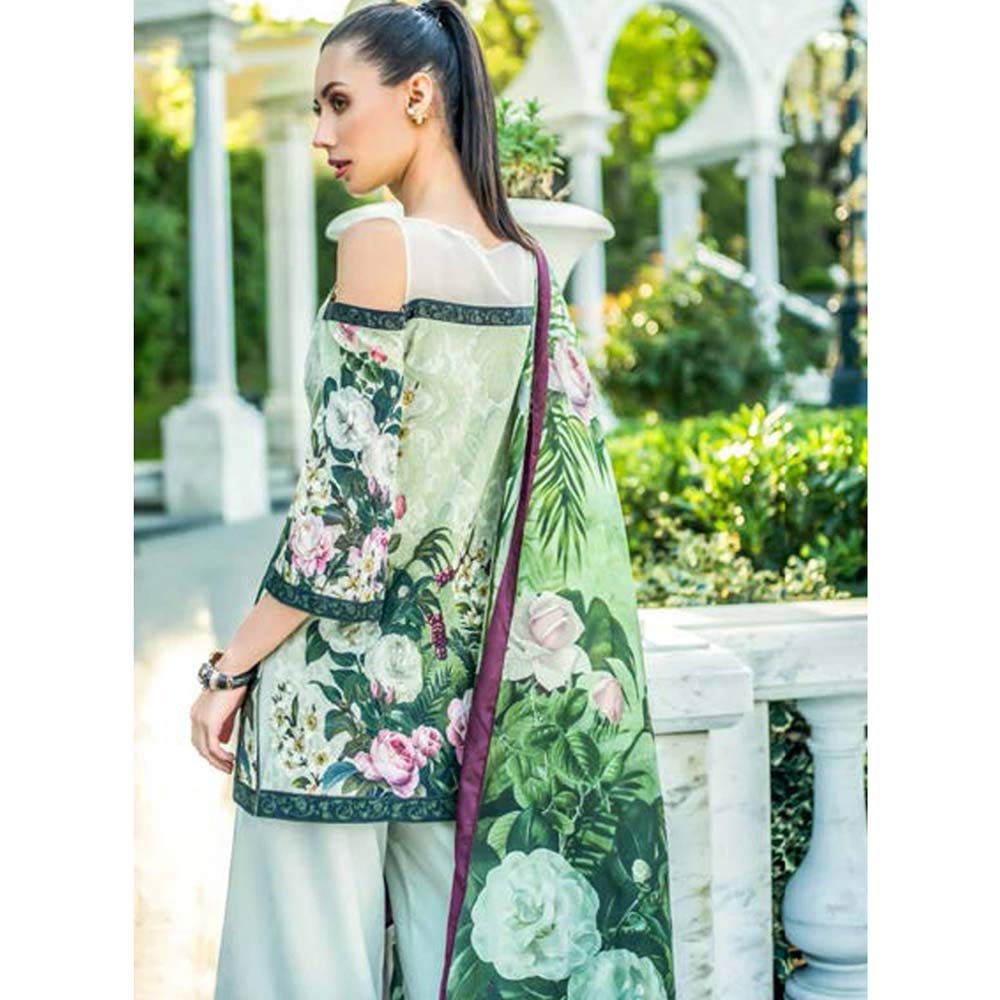 Honey Waqar Luxury Embroidered Lawn 3 Piece Un-Stitched Suit - B1, Women, 3Pcs Shalwar Suit, Regalia Textiles, Chase Value