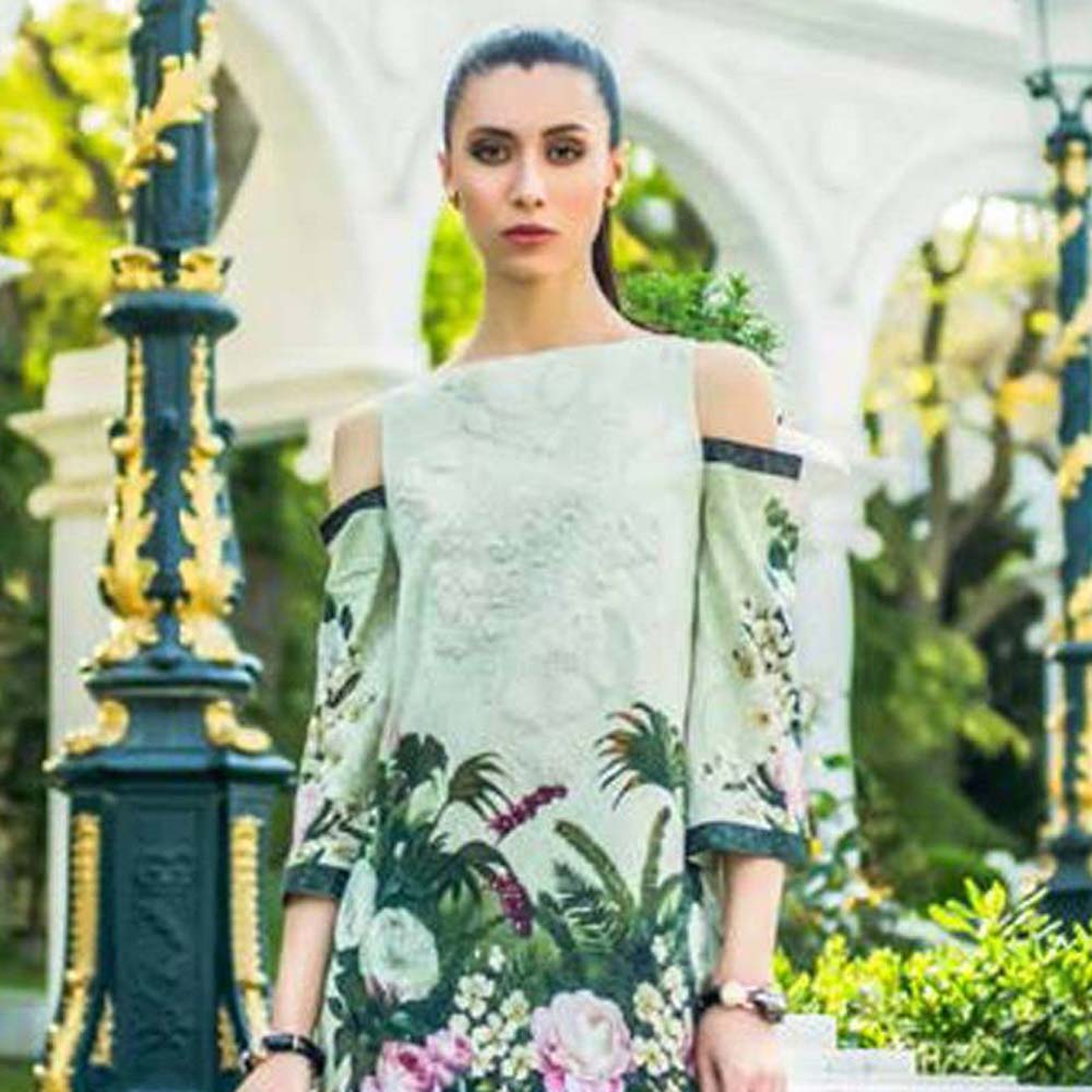 Honey Waqar Luxury Embroidered Lawn 3 Piece Un-Stitched Suit - B1, Women, 3Pcs Shalwar Suit, Regalia Textiles, Chase Value