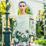 Honey Waqar Luxury Embroidered Lawn 3 Piece Un-Stitched Suit - B1, Women, 3Pcs Shalwar Suit, Regalia Textiles, Chase Value