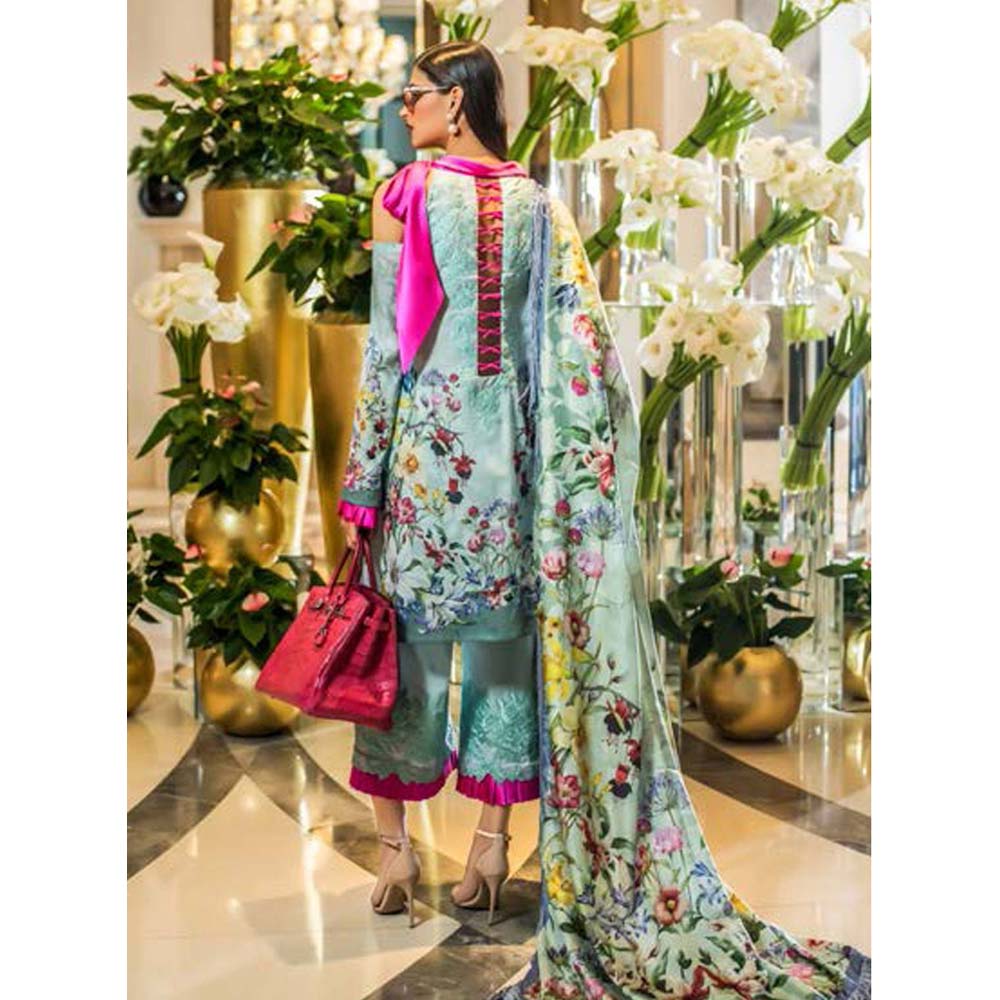 Honey Waqar Luxury Embroidered Lawn 3 Piece Un-Stitched Suit - A3, Women, 3Pcs Shalwar Suit, Regalia Textiles, Chase Value