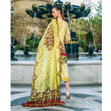 Honey Waqar Luxury Embroidered Lawn 3 Piece Un-Stitched Suit - A9, Women, 3Pcs Shalwar Suit, Regalia Textiles, Chase Value