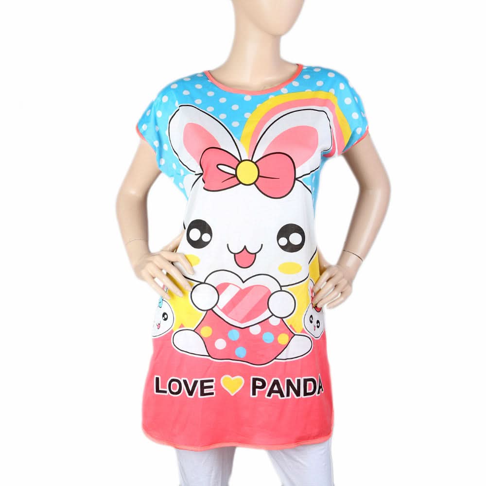Women's Night T Shirt - Multi, Women, Night Suit, Chase Value, Chase Value