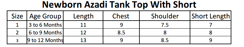 Newborn Sando Suit For 14th August - Black, Kids, NB Boys Sets And Suits, Chase Value, Chase Value