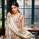 Zavia Digital Printed Lawn 3 Piece Un-Stitched Suit - 10, Women, 3Pcs Shalwar Suit, Fairdeal Textiles, Chase Value