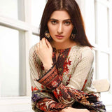 Zavia Digital Printed Lawn 3 Piece Un-Stitched Suit - 08, Women, 3Pcs Shalwar Suit, Fairdeal Textiles, Chase Value