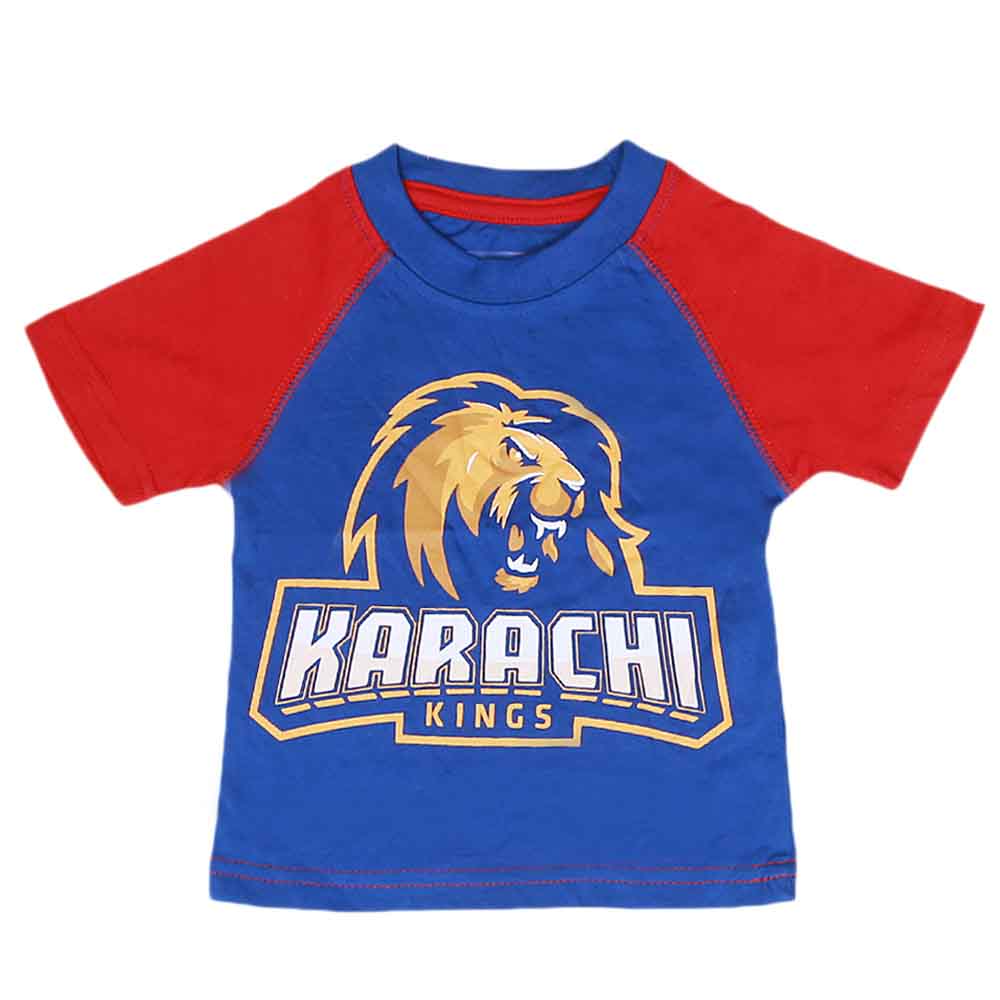 Karachi Kings T-Shirt For Boys - Blue, Kids, Boys T-Shirts, Chase Value, Chase Value