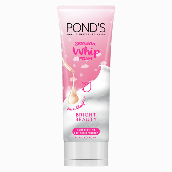 Ponds Serum Whip Facial Foam Bright Beauty -100gm, Scrubs, Pond's, Chase Value