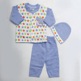 Newborn Boys Full Sleeves Suit - Steel Blue, Kids, NB Boys Sets And Suits, Chase Value, Chase Value