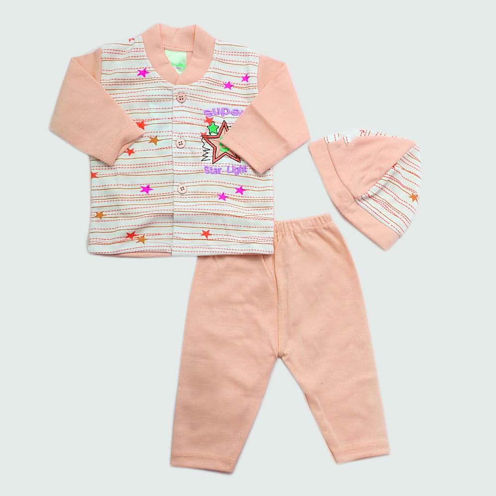 Newborn Boys Full Sleeves Suit - Peach, Kids, NB Boys Sets And Suits, Chase Value, Chase Value