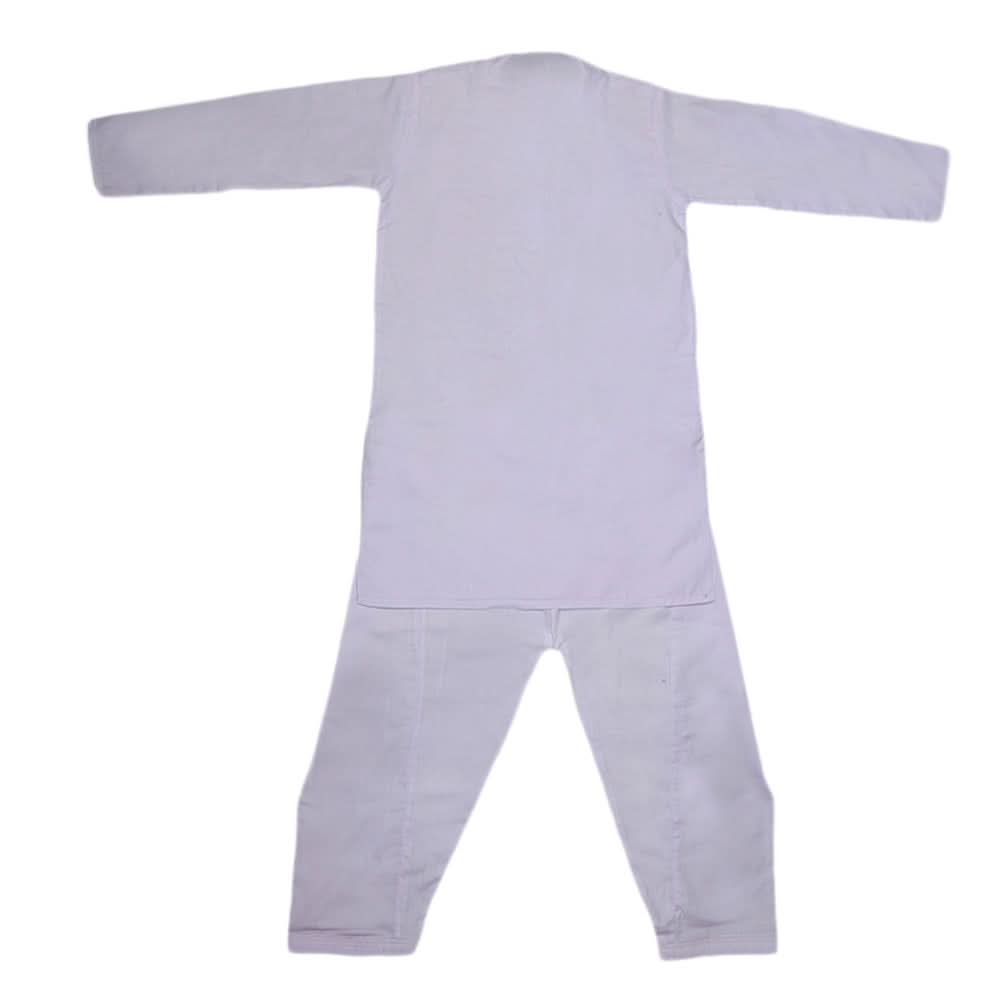 Boys Embroidered Kurta Shalwar Suit - White, Kids, Boys Shalwar Kameez, Chase Value, Chase Value