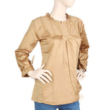 Women's Full Sleeves Western Top - Brown, Women, T-Shirts And Tops, Chase Value, Chase Value