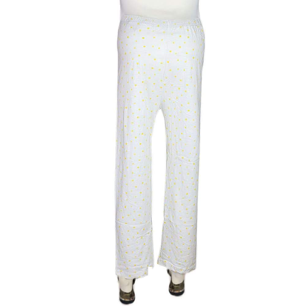 Women's Printed Trouser - White - test-store-for-chase-value