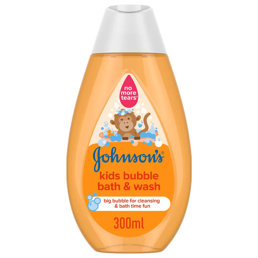 Johnson's Kids Bubble Bath & Wash - 300ml, Shampoo & Conditioner, Chase Value, Chase Value