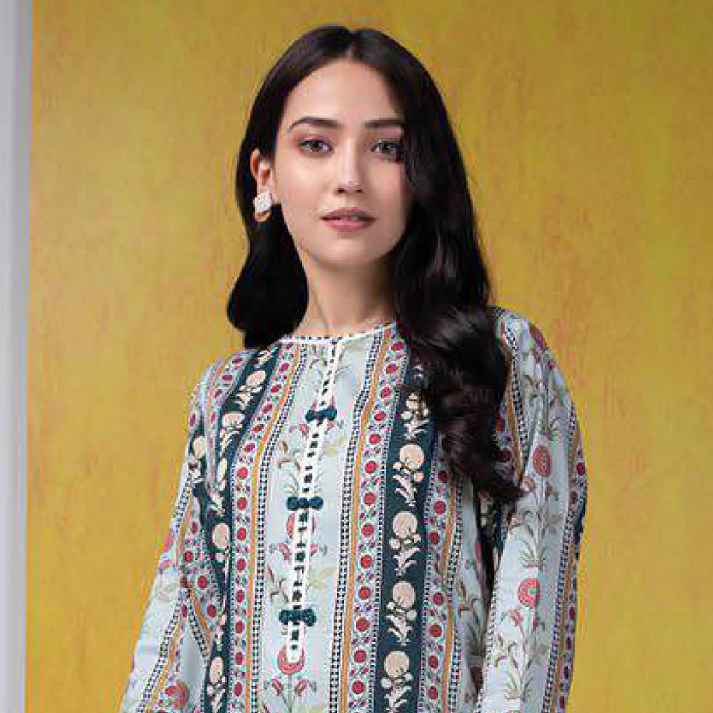 Sapphire 1Pcs Un-Stitched Shirt Day Vol 2 - Kacondra, Women, Unstitched Kurti, Sapphire, Chase Value