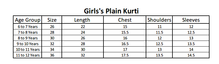 Girls Plain Kurti - Olive Green, Kids, Girls Kurti, Chase Value, Chase Value