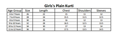 Girls Plain Kurti - Green, Kids, Girls Kurti, Chase Value, Chase Value