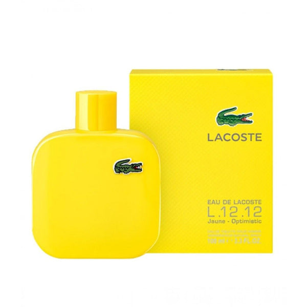 Lacoste L.12.12 Jaune Optimistic Eau De Toilette For Men - 100 ML, Beauty & Personal Care, Men's Perfumes, Lacoste, Chase Value