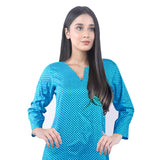 Karizma Chahat Printed Lawn 1 Pcs Un-Stitched Kurti - Light Blue, Women, Unstitched Kurti, United Textiles, Chase Value