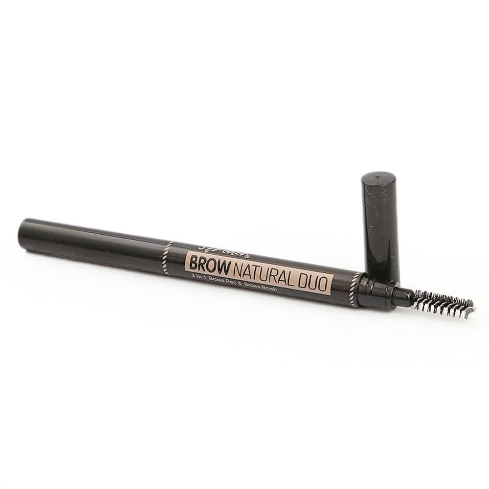S.F.R Color 2IN1 Brow Pen+Brow Brush - Light Brown 105, Beauty & Personal Care, Brushes And Applicators, Chase Value, Chase Value