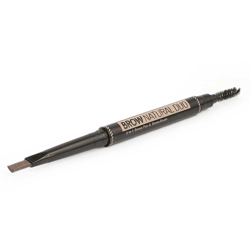 S.F.R Color 2IN1 Brow Pen+Brow Brush - Light Brown 105, Beauty & Personal Care, Brushes And Applicators, Chase Value, Chase Value