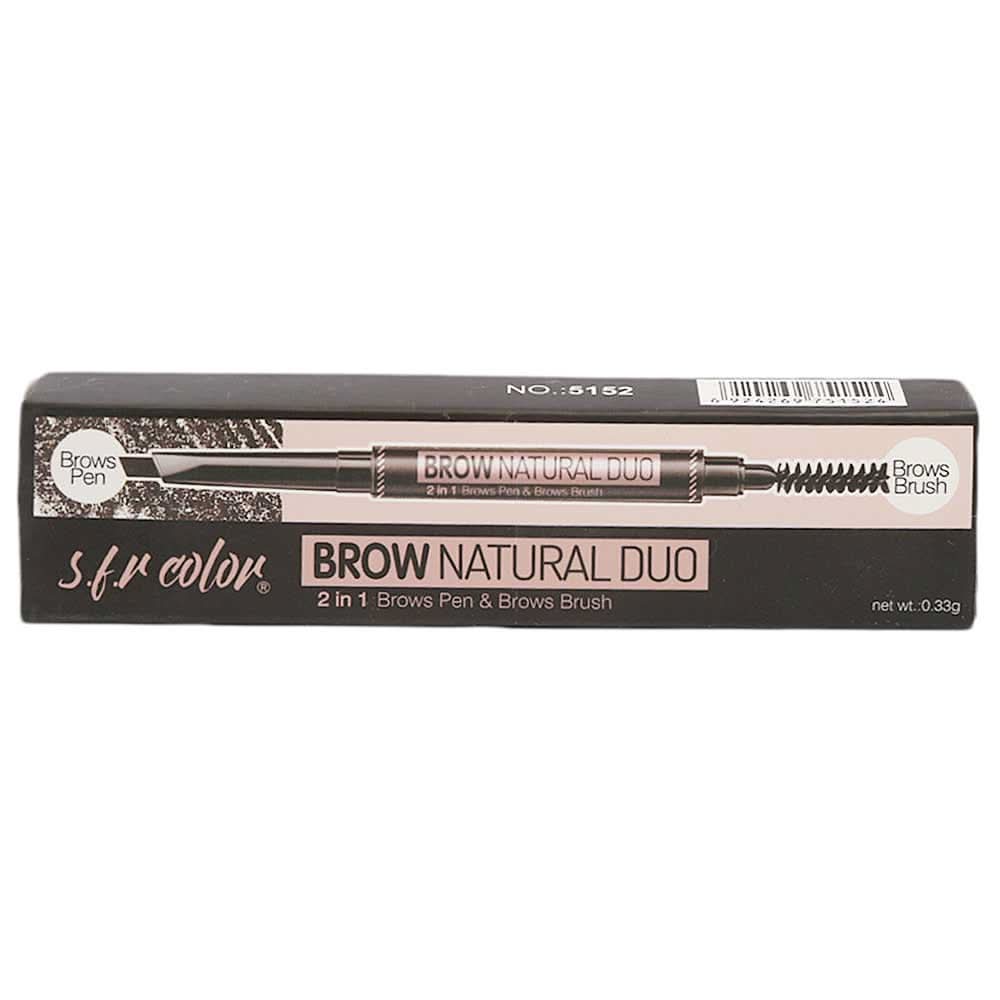 S.F.R Color 2IN1 Brow Pen+Brow Brush - Light Brown 105, Beauty & Personal Care, Brushes And Applicators, Chase Value, Chase Value