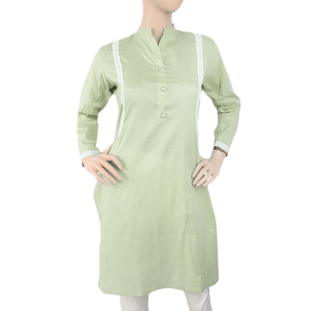 Women's Kurti - Light Green, Women, Ready Kurtis, Chase Value, Chase Value