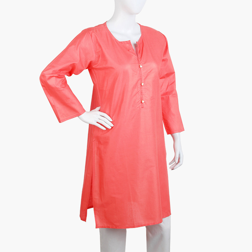 Women's Basic Kurti - Light Pink, Women Ready Kurtis, Chase Value, Chase Value