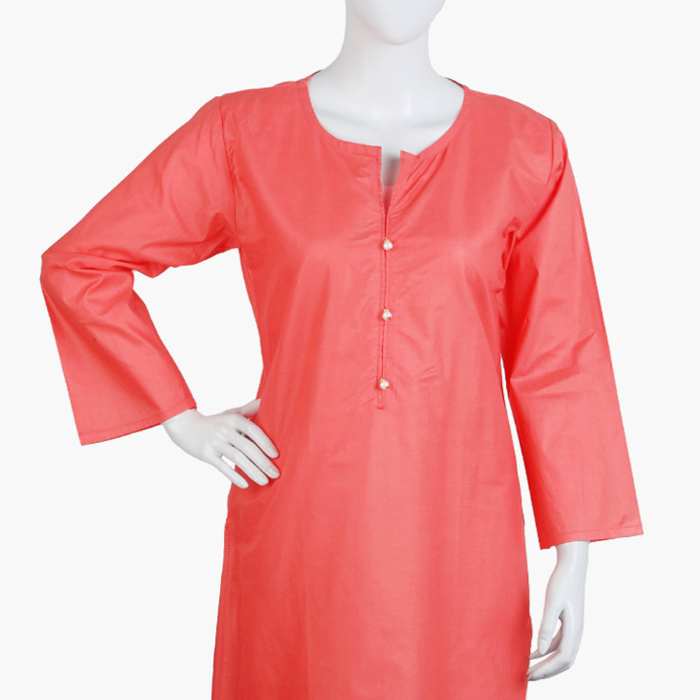 Women's Basic Kurti - Light Pink, Women Ready Kurtis, Chase Value, Chase Value