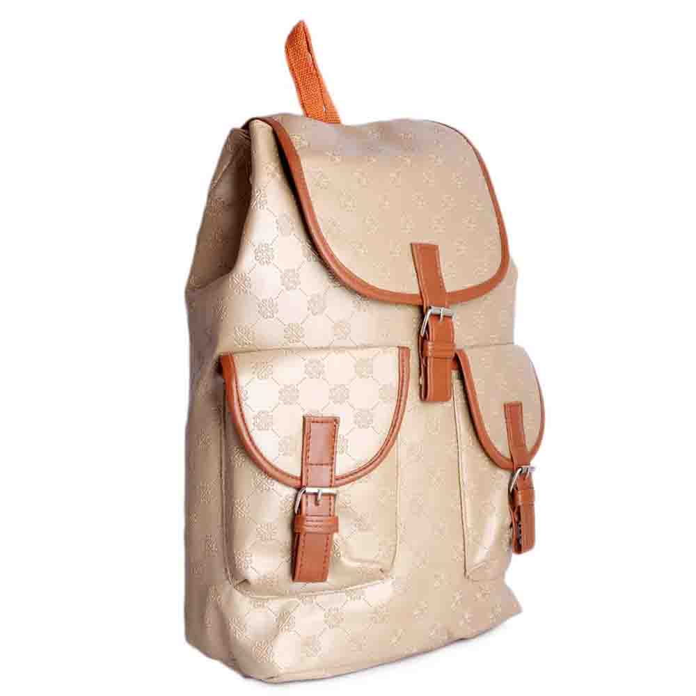 Women's Backpack (ZH-9) - Golden, Women, Bags, Chase Value, Chase Value