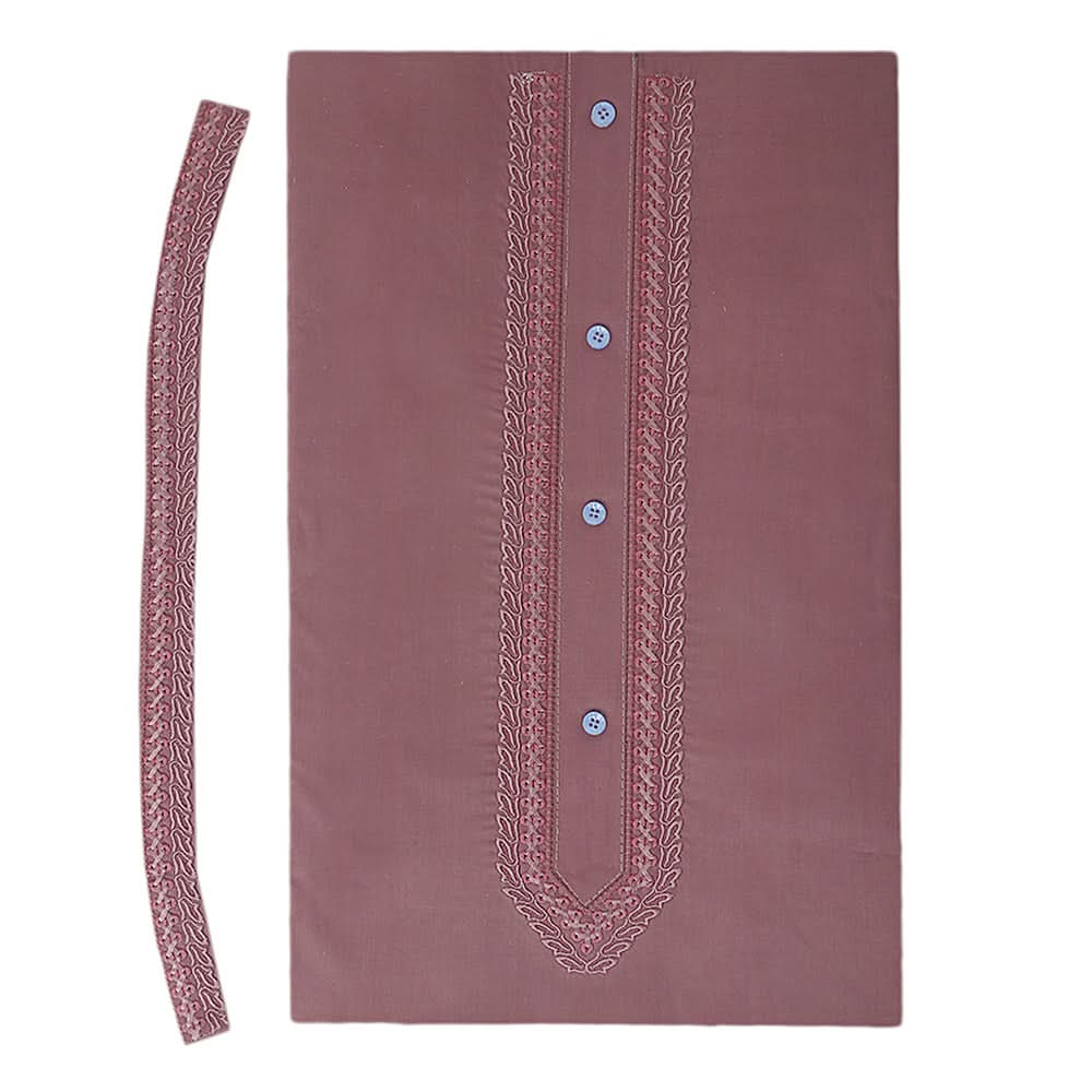 Men's Mashriq Embroidered Un-Stitched Suit - Maroon, Men, Unstitched Fabric, Chase Value, Chase Value
