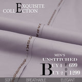 Men Wash & Wear Suit Fabric - Purple, Men, Unstitched Fabric, Chase Value, Chase Value