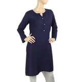 Women's Basic Kurti - Navy Blue, Women Ready Kurtis, Chase Value, Chase Value